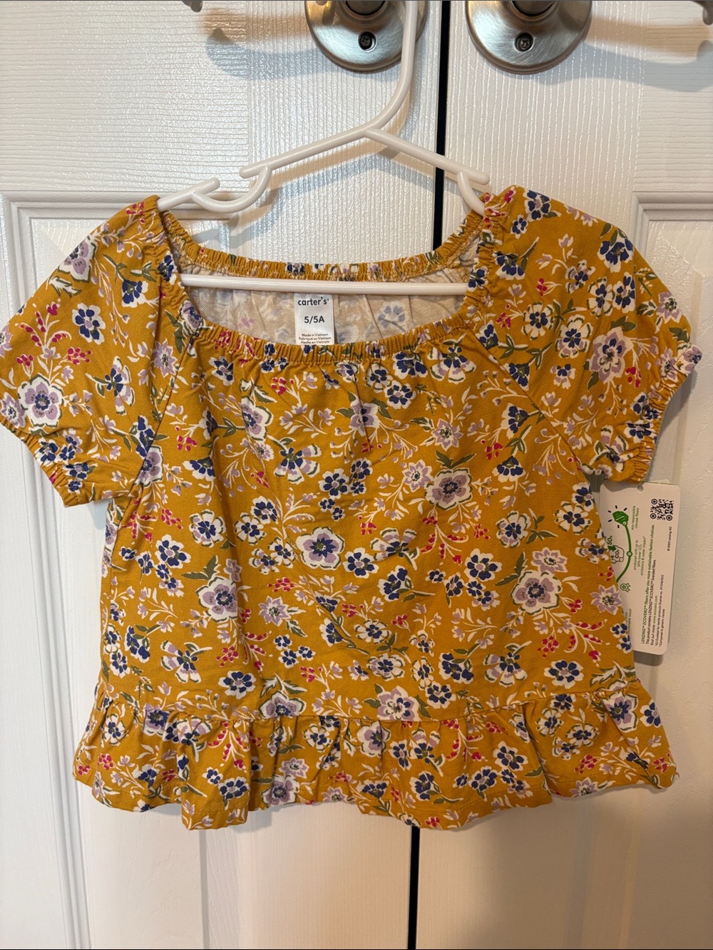 Carter's Floral Peplum Top